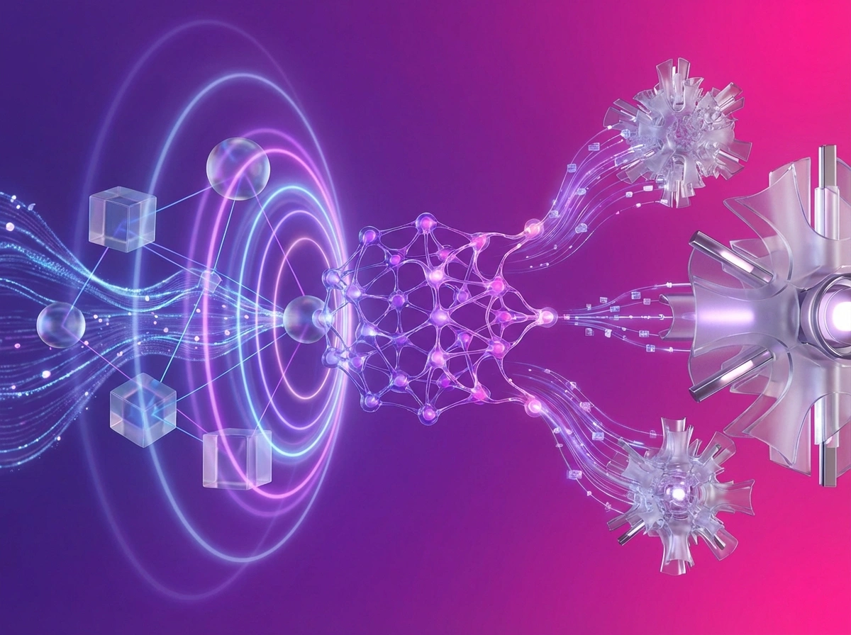 Illustration of AI processing and intelligent expansion