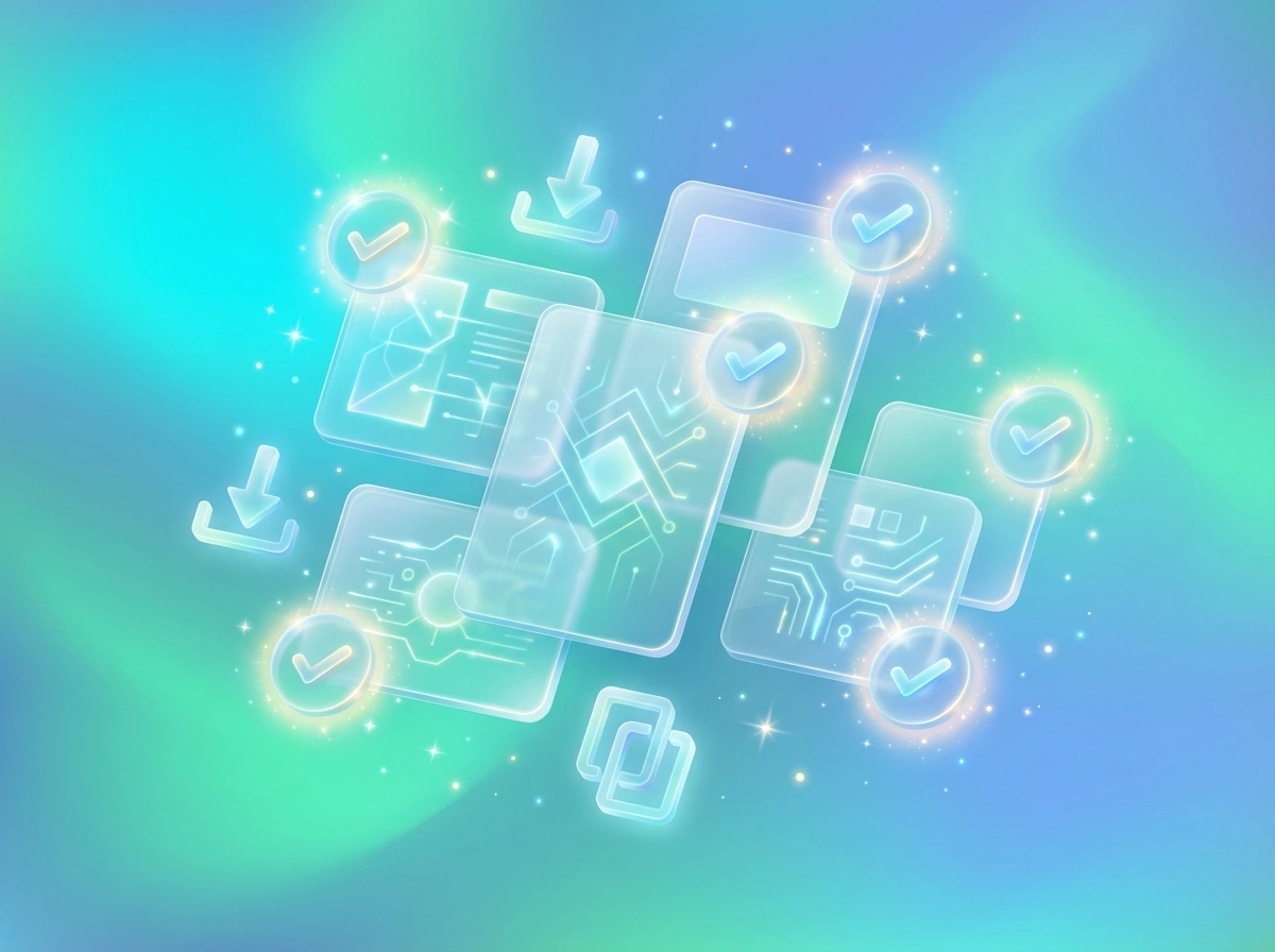 Illustration of completed professional prompts